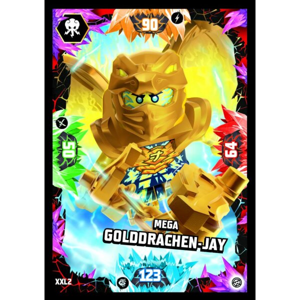 XXL02 - Mega Golddrachen-Jay - Oversize Karte - Serie 8