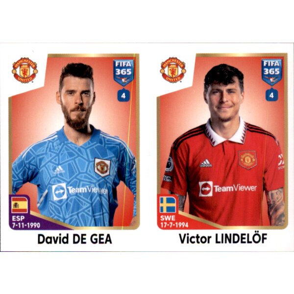 Sticker 102 David de Gea/Victor Lindelöf