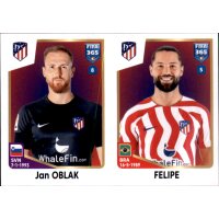 Sticker 134 Jan Oblak/Felipe