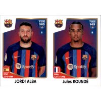 Sticker 154 Jordi Alba/Jules Kounde