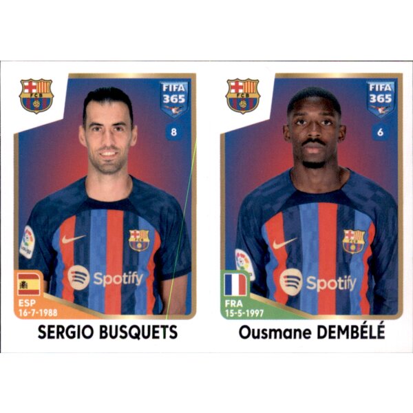 Sticker 160 Sergio Busquets/Ousmane Dembele