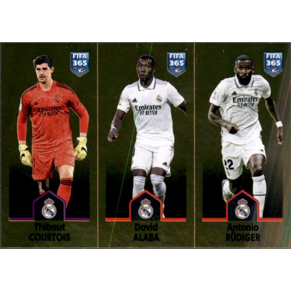 Sticker 167 Thibaut Courtois/David Alaba/Antonio Rüdiger