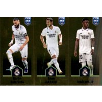 Sticker 177 Karim Benzema/Eden Hazard/Vinicius Jr