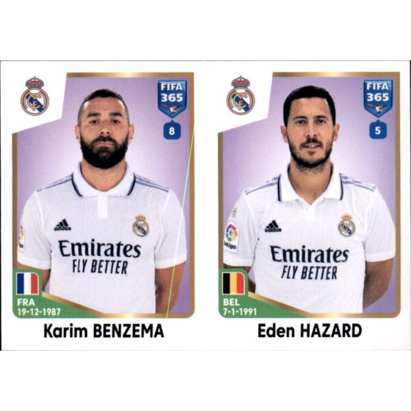 Sticker 178 Karim Benzema/Eden Hazard