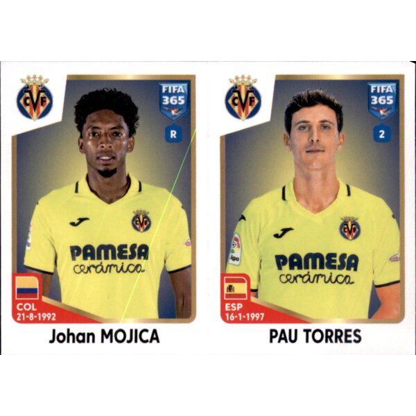 Sticker 186 Johan Mojica/Pau Torres