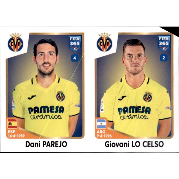 Sticker 191 Dani Parejo/Giovani Lo Celso