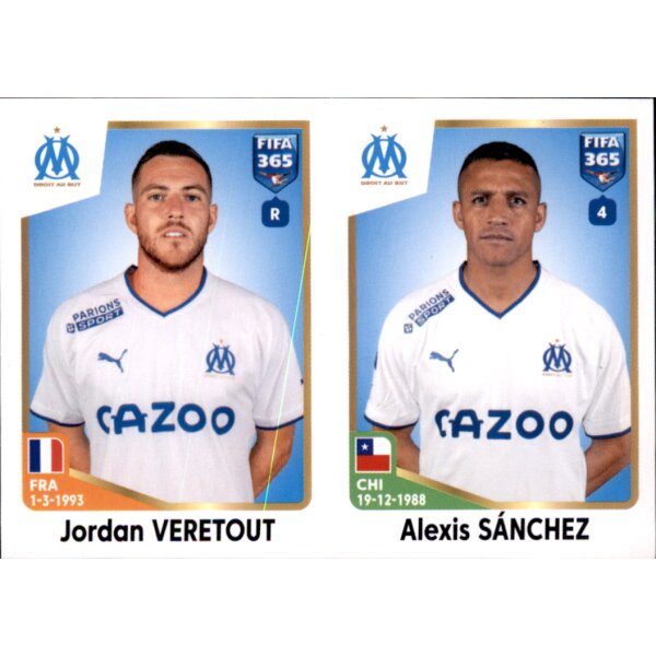 Sticker 210 Jordan Veretout/Alexis Sanchez