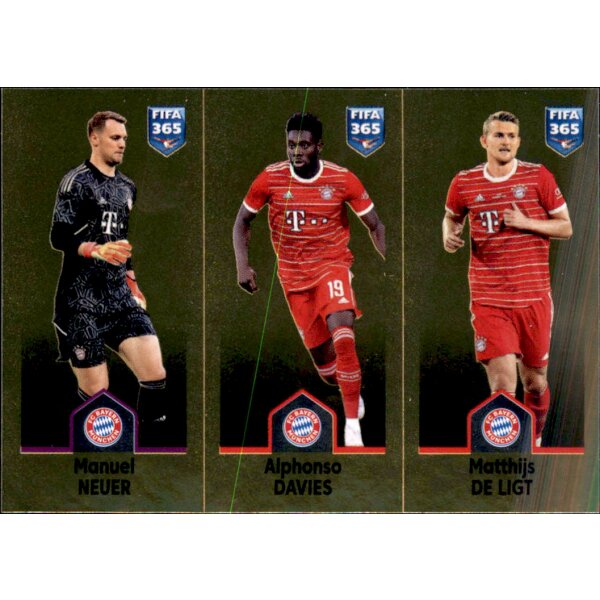 Sticker 231 Manuel Neuer/Alphonso Davies/Matthijs de Ligt