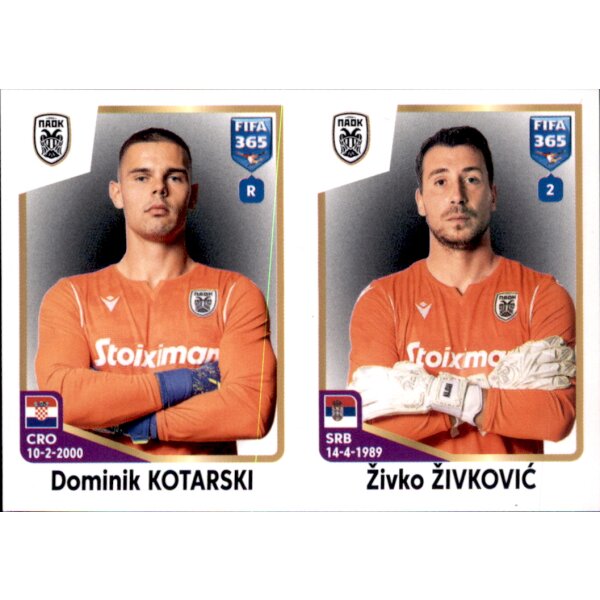 Sticker 278 Dominik Kotarski/Zivko Zivkovic