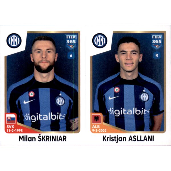 Sticker 302 Milan skriniar/Kristjan Asllani