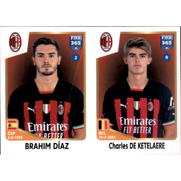 Sticker 333 Brahim Diaz/Charles De Ketelaere