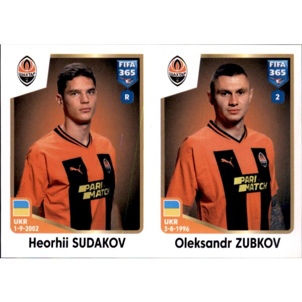 Sticker 418 Heorhii Sudakov/Oleksandr Zubkov