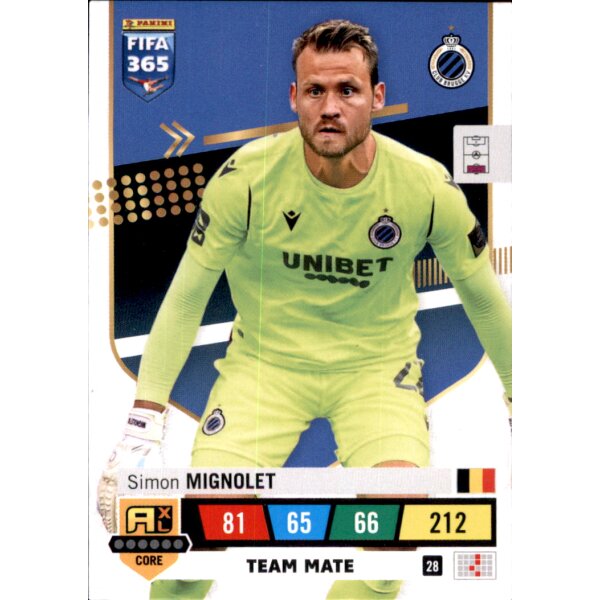 28 - Simon Mignolet - Team Mate - 2023