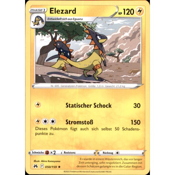 050/159 - Elezard - Rare - SWSH12.5 Zenit der Könige