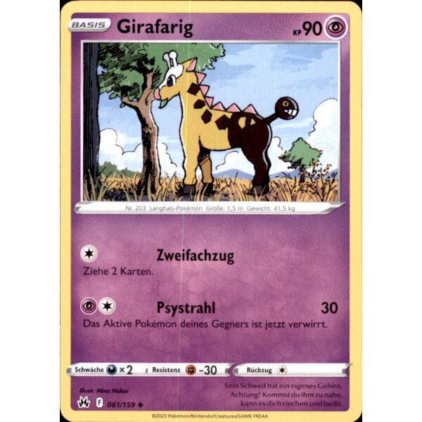 061/159 - Girafarig - Uncommon - SWSH12.5 Zenit der Könige