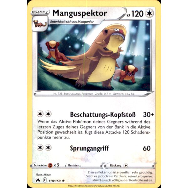 118/159 - Manguspektor - Rare - SWSH12.5 Zenit der Könige