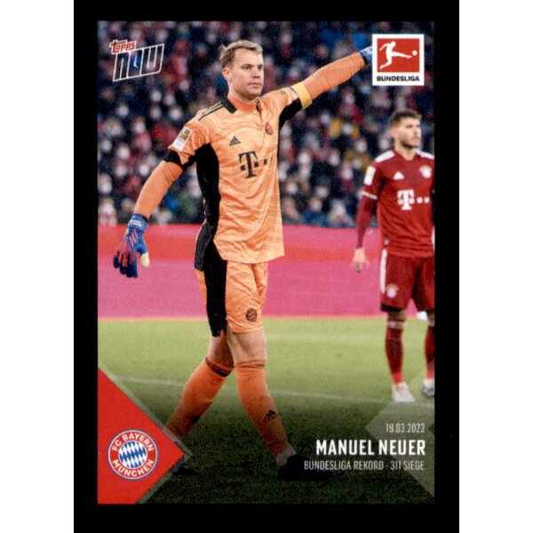 Topps Bundesliga 2022/23 - Sticker 4 - Manuel Neuer - Beste Momente - FC Bayern München