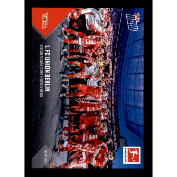 Topps Bundesliga 2022/23 - Sticker 5 - Rekord Auswärtssieg - Beste Momente - 1. FC Union Berlin