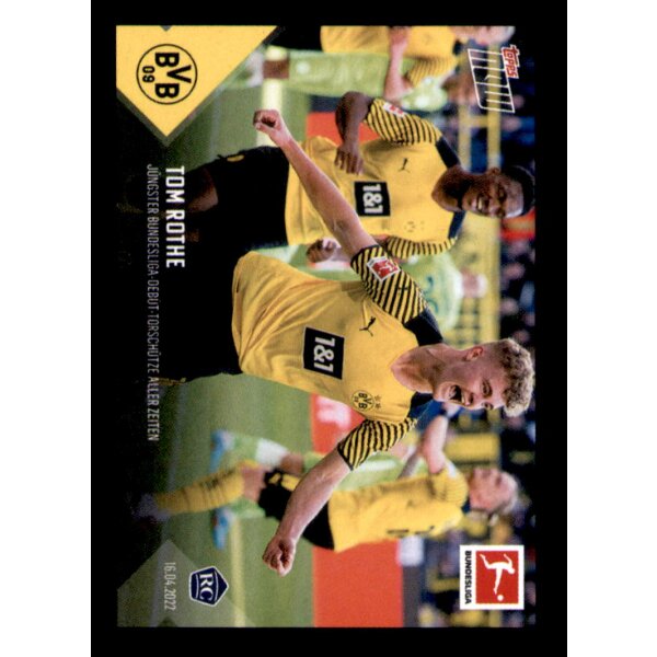 Topps Bundesliga 2022/23 - Sticker 6 - Tom Rothe  - Beste Momente - Borussia Dortmund