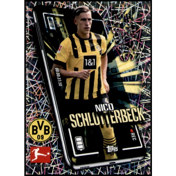 Topps Bundesliga 2022/23 - Sticker 126 - Nico Schlotterbeck - Spieler im Fokus - Borussia Dortmund