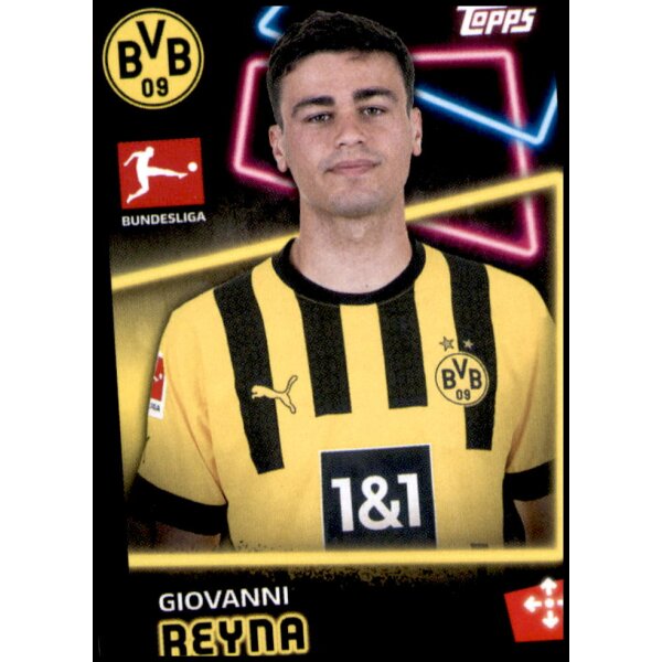 Topps Bundesliga 2022/23 - Sticker 130 - Giovanni Reyna - Borussia Dortmund