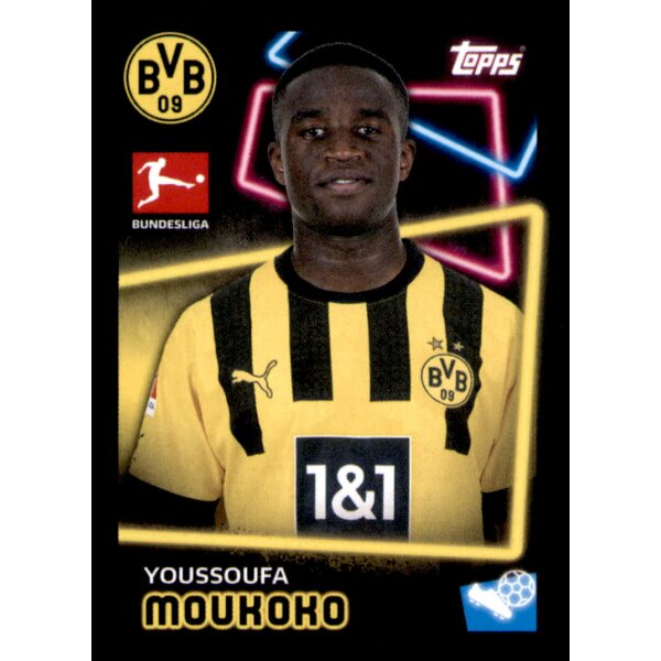 Topps Bundesliga 2022/23 - Sticker 133 - Youssoufa Moukoko - Borussia Dortmund