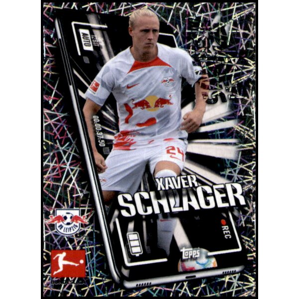 Topps Bundesliga 2022/23 - Sticker 228 - Xavier Schlager - Spieler im Fokus - RB Leipzig