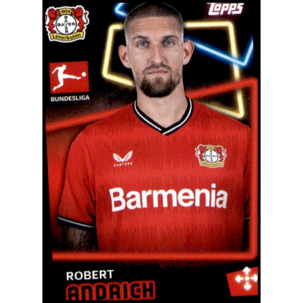 Topps Bundesliga 2022/23 - Sticker 243 - Robert Andrich - Bayer 04 Leverkusen