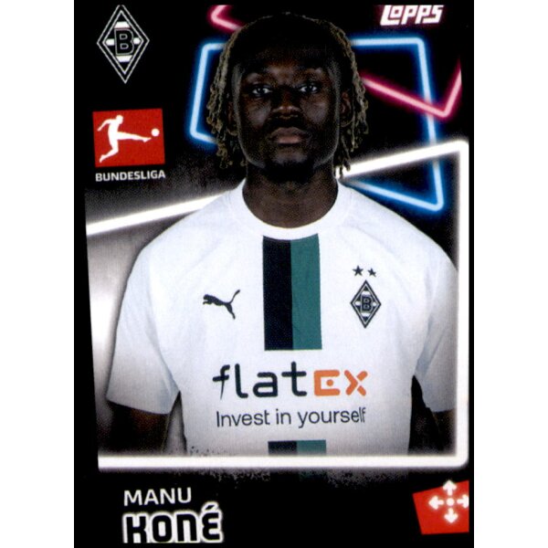 Topps Bundesliga 2022/23 - Sticker 283 - Manu Kone - Borussia Mönchengladbach