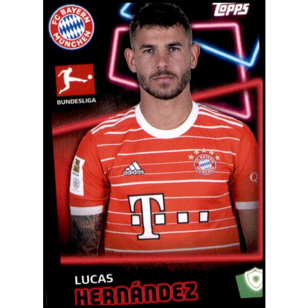 Topps Bundesliga 2022/23 - Sticker 294 - Lucas Hernandez - FC Bayern München