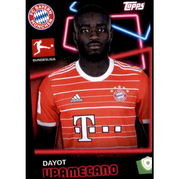 Topps Bundesliga 2022/23 - Sticker 296 - Dayot Upamecano - FC Bayern München