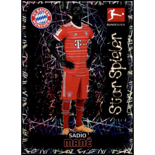 Topps Bundesliga 2022/23 - Sticker 304 - Sadio Mane - Star Spieler - FC Bayern München