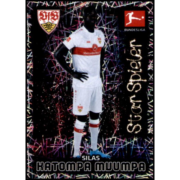 Topps Bundesliga 2022/23 - Sticker 346 - Silas Katompa Mvumpa - Star Spieler - VfB Stuttgart