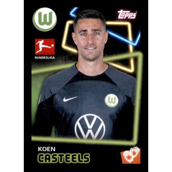 Topps Bundesliga 2022/23 - Sticker 350 - Koen Casteels - VfL Wolfsburg