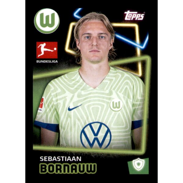 Topps Bundesliga 2022/23 - Sticker 351 - Sebastian Bornauw - VfL Wolfsburg