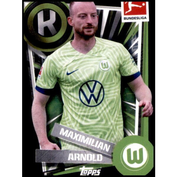 Topps Bundesliga 2022/23 - Sticker 355 - Maximilian Arnold - Kapitän - VfL Wolfsburg