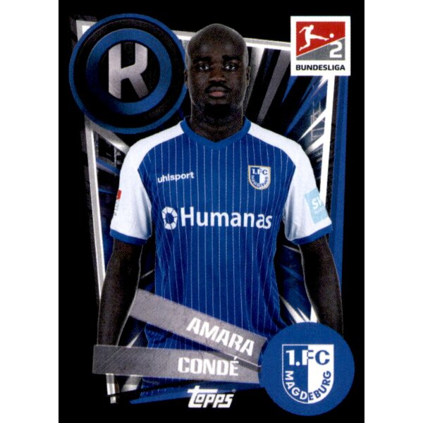 Topps Bundesliga 2022/23 - Sticker 407 - Amara Conde - 1. FC Magdeburg