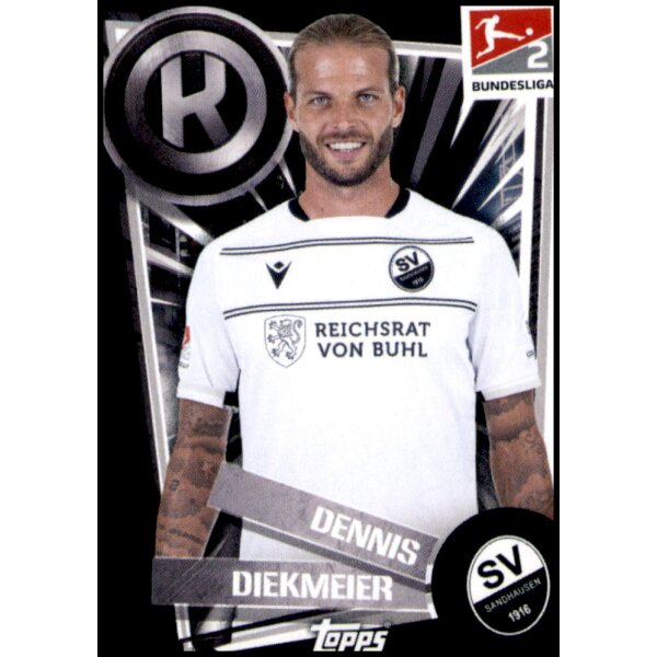 Topps Bundesliga 2022/23 - Sticker 425 - Dennis Diekmeier - SV Sandhausen