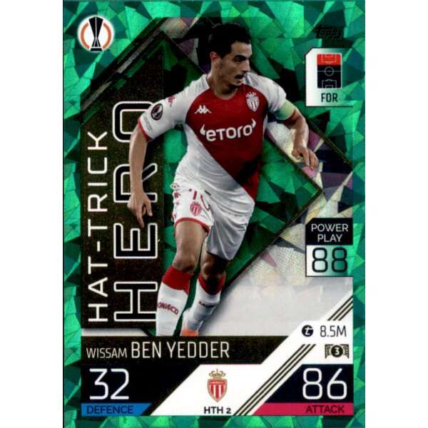 HTH02 - Wissam Ben Yedder - Hat Trick Heroes - EMERALD FOIL - 2022/2023