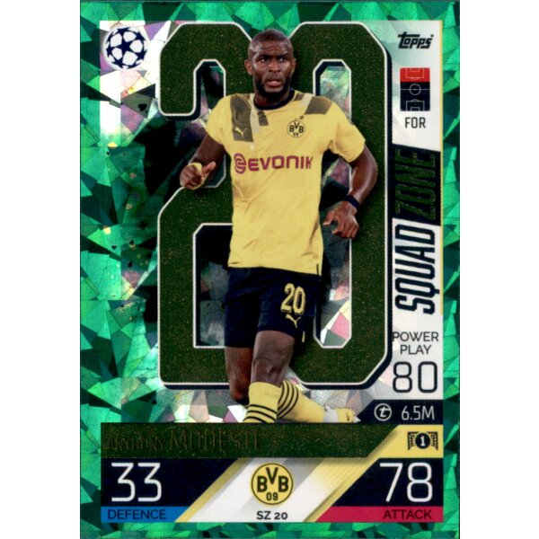 SZ20 - Anthony Modeste - Squad Zone - EMERALD FOIL - 2022/2023