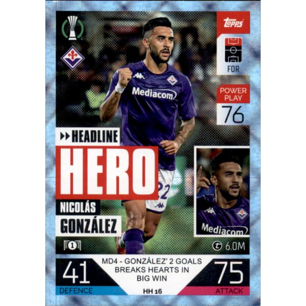 HH16 - Nicolas Gonzalez - Headline Heroes - CRYSTAL - 2022/2023