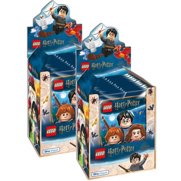 LEGO Harry Potter - Reise in die Zauberwelt - Sammelsticker - 2 Displays (72 Tüten)