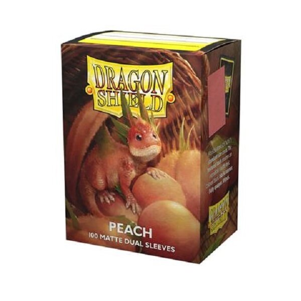 Dragon Shield Dual Matte Sleeves - Peach (100 Sleeves)