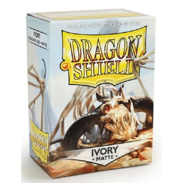 Dragon Shield Matte Sleeves - Ivory (100 Sleeves)