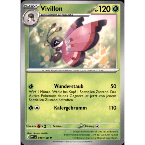 010/198 - Vivillon - Uncommon - SV1 Karmesin & Purpur