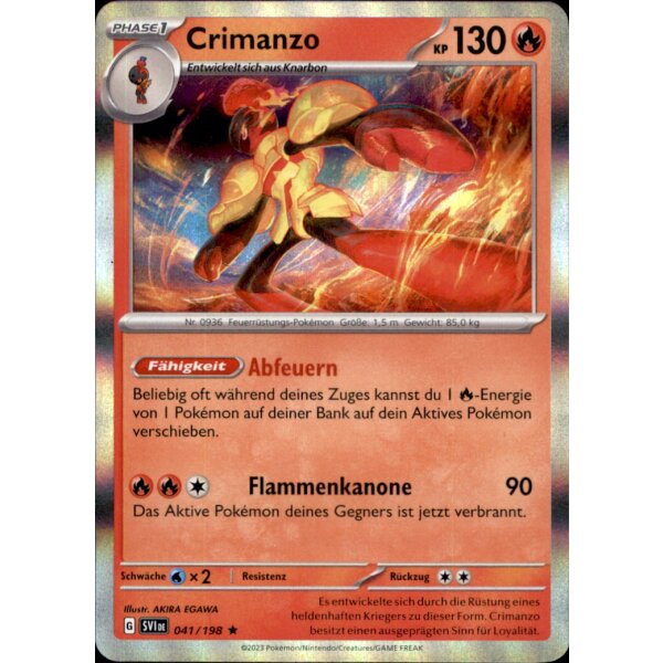 041/198 - Crimanzo - Holo Rare - SV1 Karmesin & Purpur