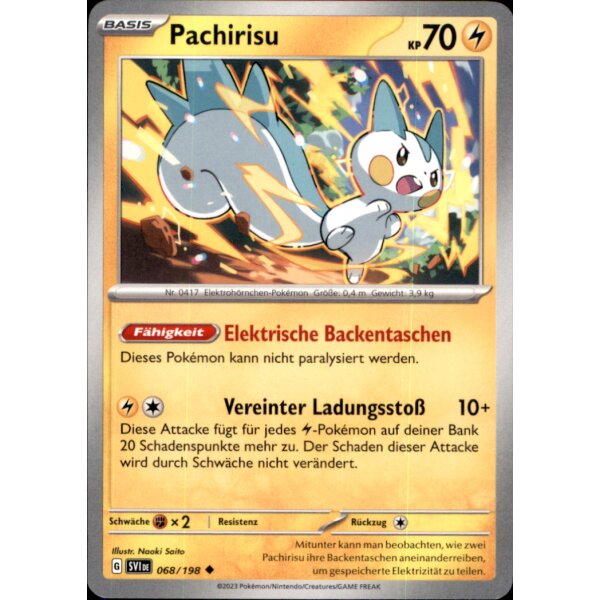 068/198 - Pachirisu - Uncommon - SV1 Karmesin & Purpur