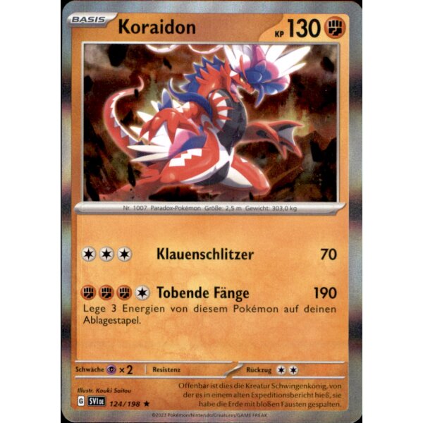 124/198 - Koraidon - Holo Rare - SV1 Karmesin & Purpur