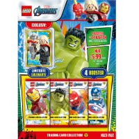 LEGO Avengers Serie 1 Trading Cards - Alle 4 verschiedenen Blister + alle 4 verschiedenen Multipacks