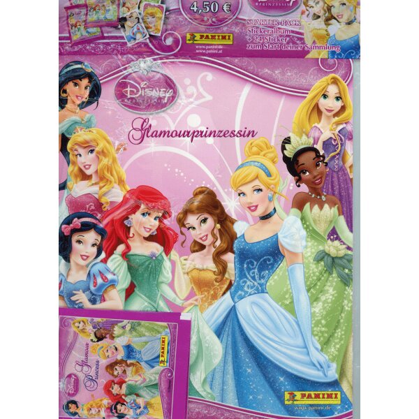 Panini - Disney Glamourprinzessin  - Sammelsticker  - Album - Stater + 3 Tüten . GEBRAUCHT